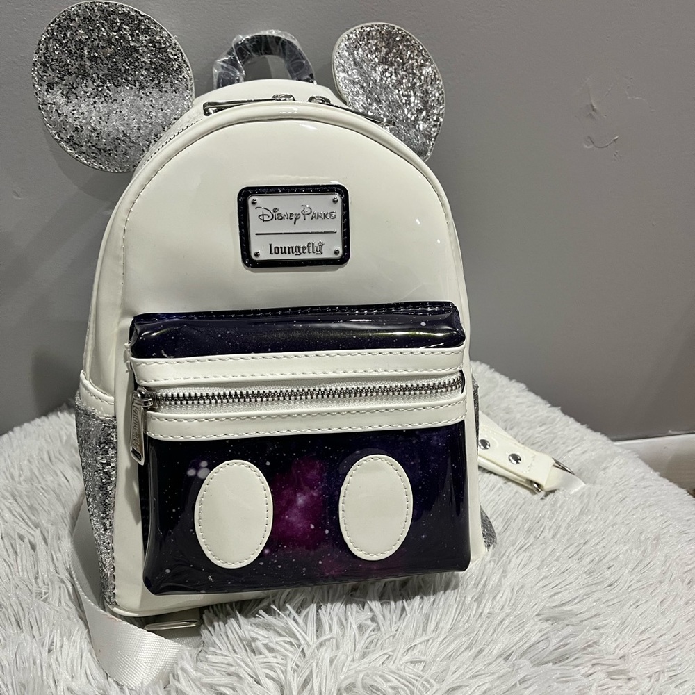 Space Mountain Mickey Ears Loungefly Mini Backpack